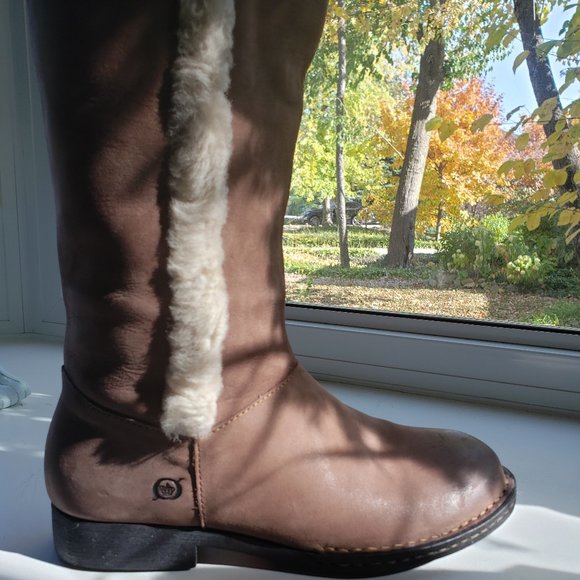 BORN Burnished Calf Knee-high Boots - Picture 9 of 16